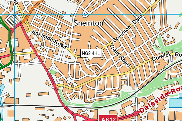 NG2 4HL map - OS VectorMap District (Ordnance Survey)