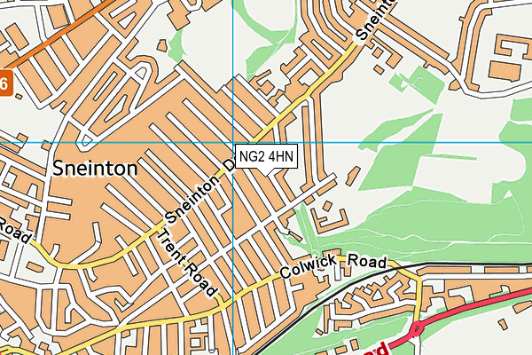NG2 4HN map - OS VectorMap District (Ordnance Survey)