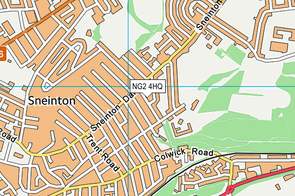 NG2 4HQ map - OS VectorMap District (Ordnance Survey)