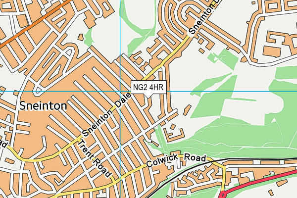 NG2 4HR map - OS VectorMap District (Ordnance Survey)