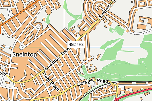 NG2 4HS map - OS VectorMap District (Ordnance Survey)