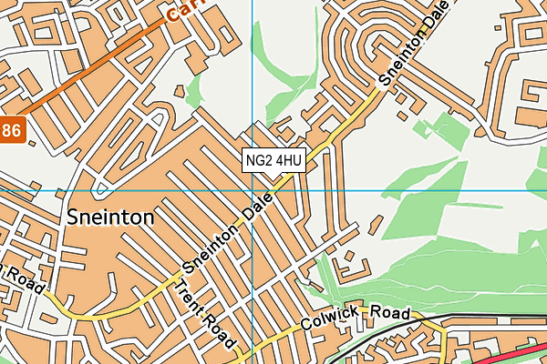 NG2 4HU map - OS VectorMap District (Ordnance Survey)