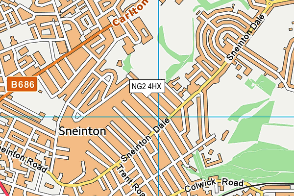 NG2 4HX map - OS VectorMap District (Ordnance Survey)