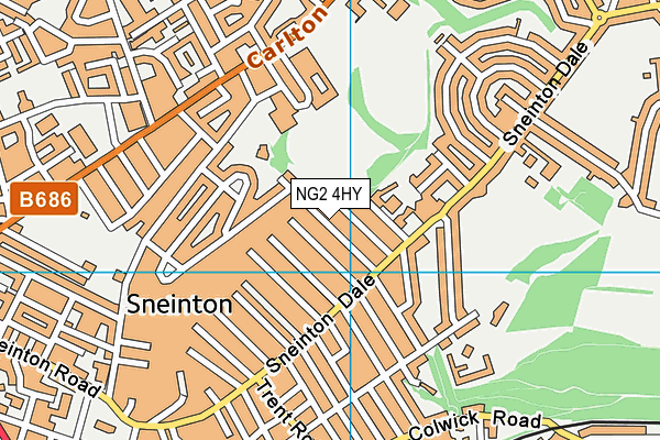 NG2 4HY map - OS VectorMap District (Ordnance Survey)