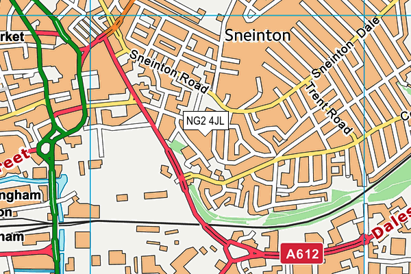 NG2 4JL map - OS VectorMap District (Ordnance Survey)