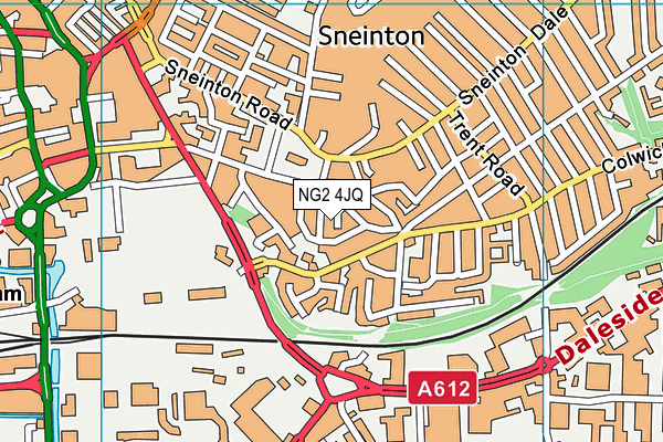 NG2 4JQ map - OS VectorMap District (Ordnance Survey)