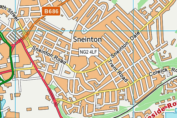 NG2 4LF map - OS VectorMap District (Ordnance Survey)
