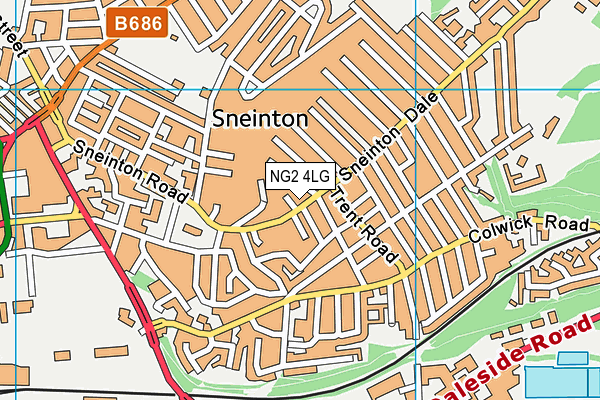 NG2 4LG map - OS VectorMap District (Ordnance Survey)