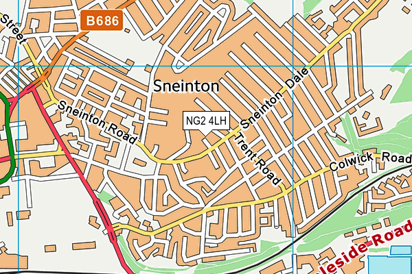 NG2 4LH map - OS VectorMap District (Ordnance Survey)