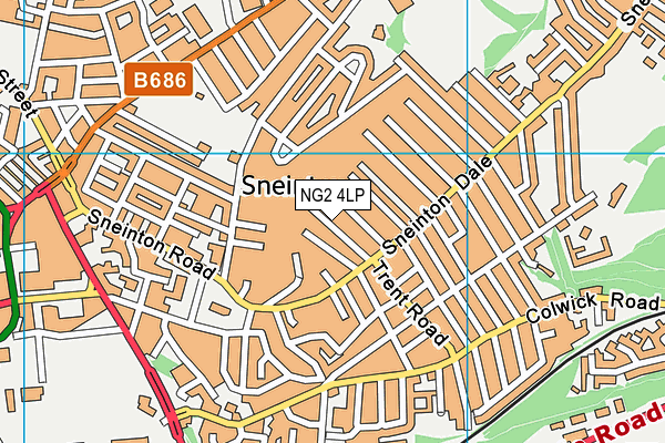 NG2 4LP map - OS VectorMap District (Ordnance Survey)