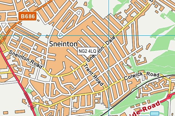 NG2 4LQ map - OS VectorMap District (Ordnance Survey)