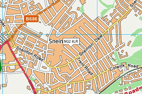 NG2 4LR map - OS VectorMap District (Ordnance Survey)