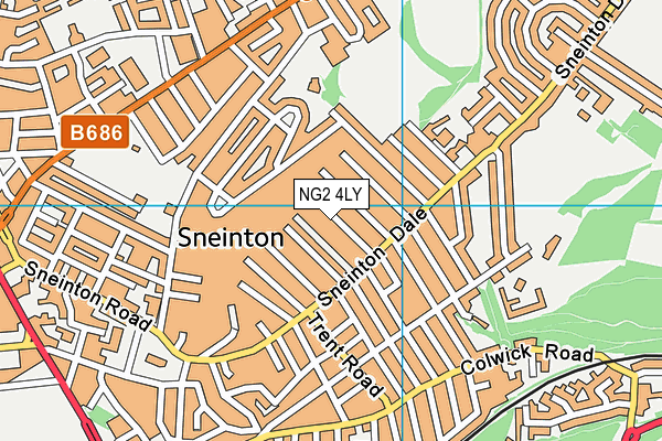 NG2 4LY map - OS VectorMap District (Ordnance Survey)