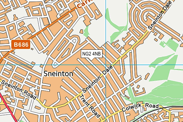 NG2 4NB map - OS VectorMap District (Ordnance Survey)