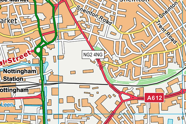 NG2 4NG map - OS VectorMap District (Ordnance Survey)