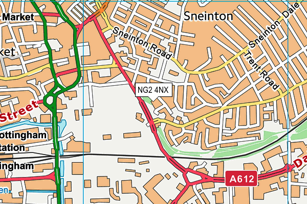 NG2 4NX map - OS VectorMap District (Ordnance Survey)