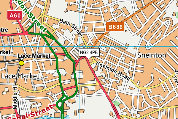 NG2 4PB map - OS VectorMap District (Ordnance Survey)