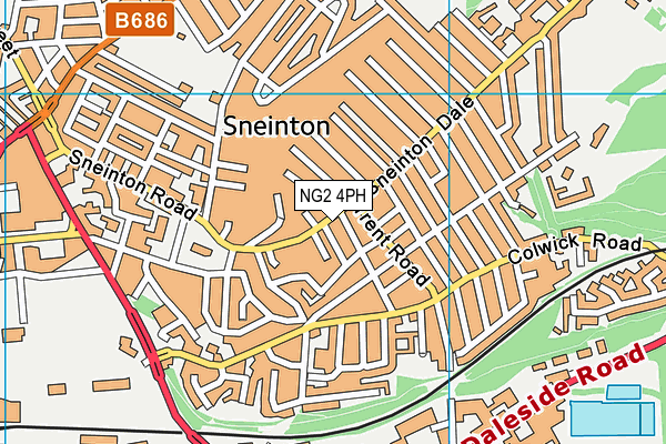 NG2 4PH map - OS VectorMap District (Ordnance Survey)