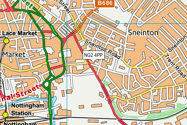 NG2 4PP map - OS VectorMap District (Ordnance Survey)