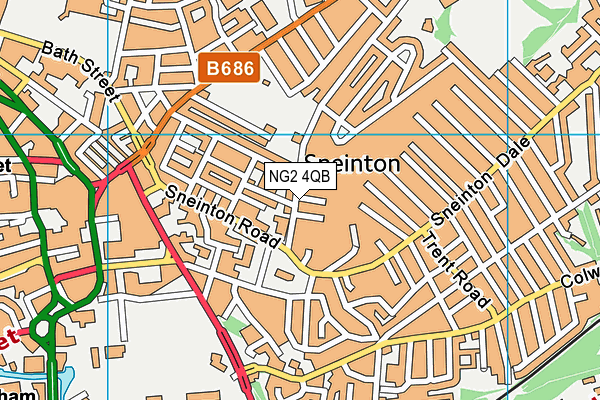 Sneinton St Stephen's CofE Primary School map (NG2 4QB) - OS VectorMap District (Ordnance Survey)