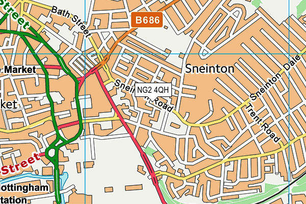 NG2 4QH map - OS VectorMap District (Ordnance Survey)