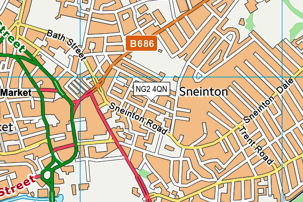 NG2 4QN map - OS VectorMap District (Ordnance Survey)