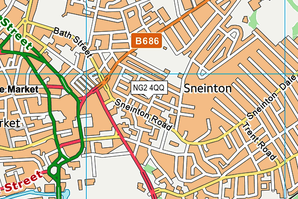 NG2 4QQ map - OS VectorMap District (Ordnance Survey)