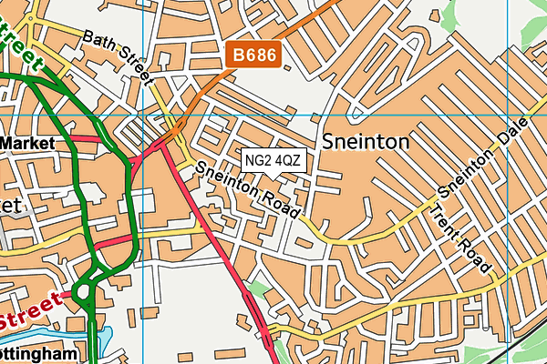 NG2 4QZ map - OS VectorMap District (Ordnance Survey)