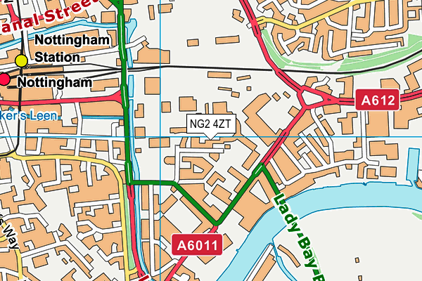 NG2 4ZT map - OS VectorMap District (Ordnance Survey)