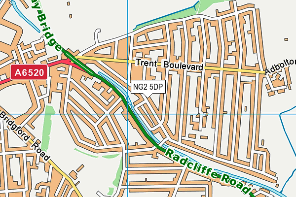 NG2 5DP map - OS VectorMap District (Ordnance Survey)