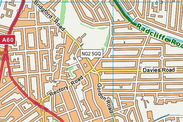 NG2 5GQ map - OS VectorMap District (Ordnance Survey)