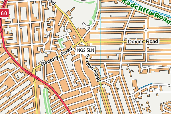 The Fountain Ladies Health Studio (Closed) map (NG2 5LN) - OS VectorMap District (Ordnance Survey)