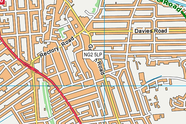 NG2 5LP map - OS VectorMap District (Ordnance Survey)