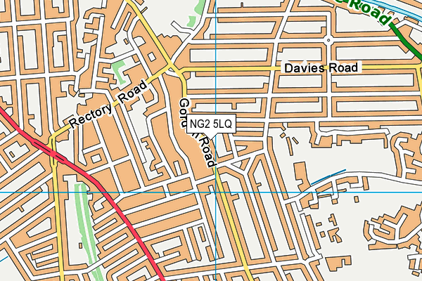 NG2 5LQ map - OS VectorMap District (Ordnance Survey)