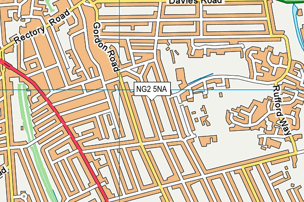 NG2 5NA map - OS VectorMap District (Ordnance Survey)