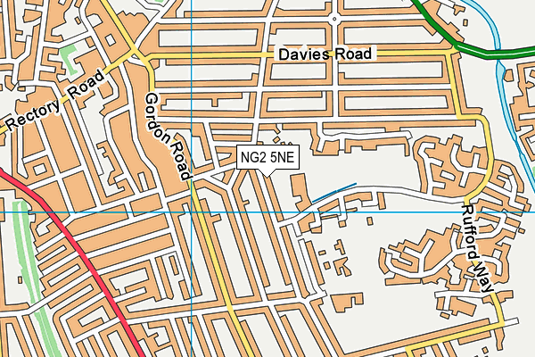 NG2 5NE map - OS VectorMap District (Ordnance Survey)