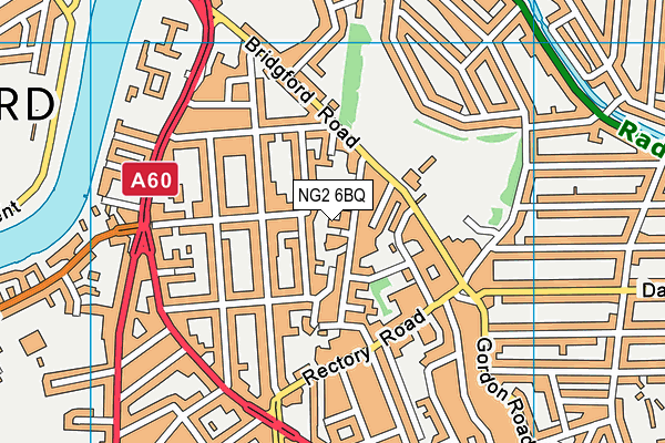 NG2 6BQ map - OS VectorMap District (Ordnance Survey)
