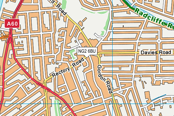 NG2 6BU map - OS VectorMap District (Ordnance Survey)