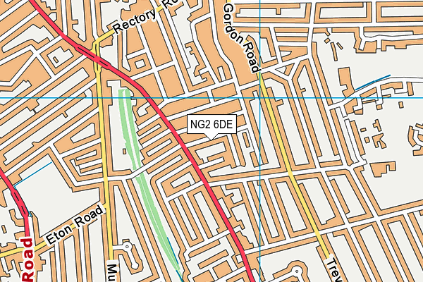 NG2 6DE map - OS VectorMap District (Ordnance Survey)