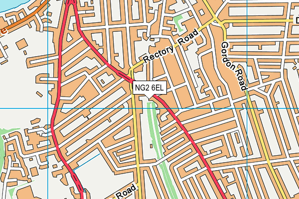 NG2 6EL map - OS VectorMap District (Ordnance Survey)