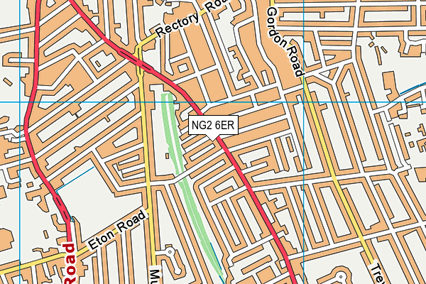 NG2 6ER map - OS VectorMap District (Ordnance Survey)