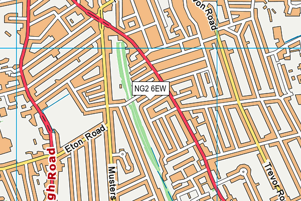 NG2 6EW map - OS VectorMap District (Ordnance Survey)