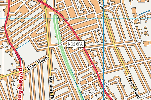 NG2 6FA map - OS VectorMap District (Ordnance Survey)
