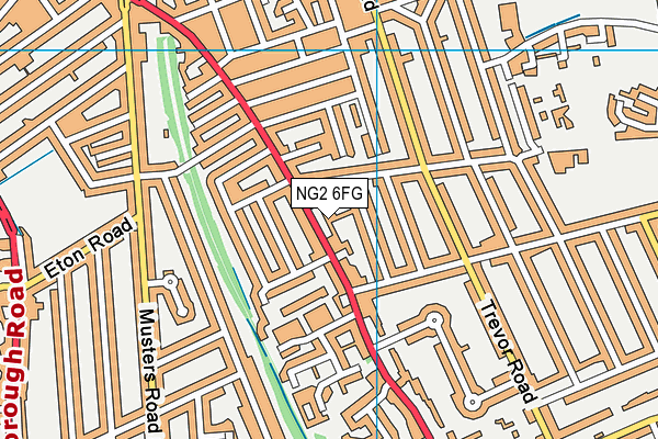 NG2 6FG map - OS VectorMap District (Ordnance Survey)