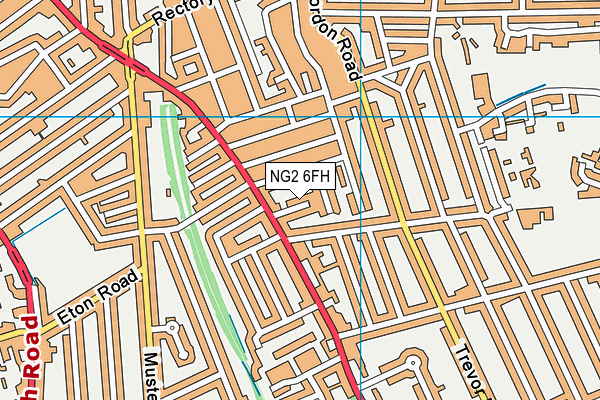NG2 6FH map - OS VectorMap District (Ordnance Survey)