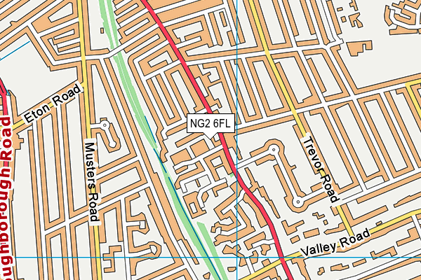 NG2 6FL map - OS VectorMap District (Ordnance Survey)