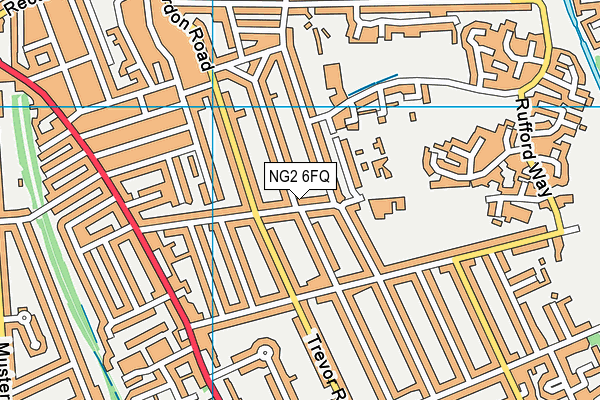 NG2 6FQ map - OS VectorMap District (Ordnance Survey)