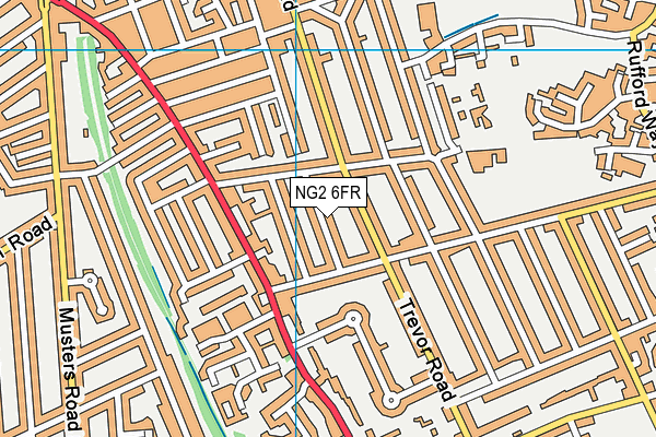 NG2 6FR map - OS VectorMap District (Ordnance Survey)