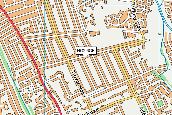 NG2 6GE map - OS VectorMap District (Ordnance Survey)