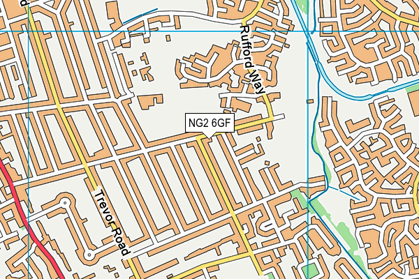 NG2 6GF map - OS VectorMap District (Ordnance Survey)